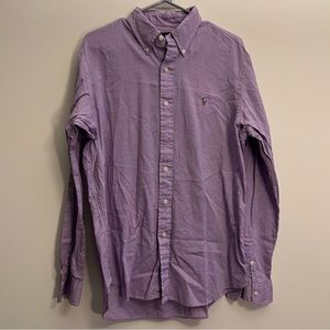 Ralph Lauren Chambray Oxford Cotton Long Sleeve Purple L
